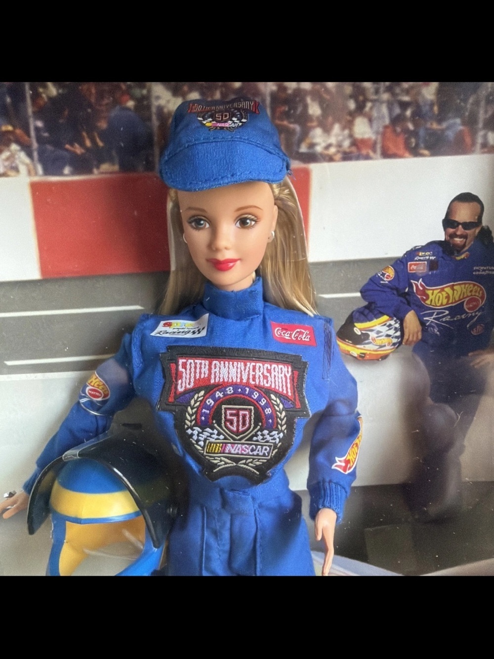 Mattel Barbie Nascar Doll 50th Anniversary Collector Edition 1948-1998 20442 - Picture 2 of 8